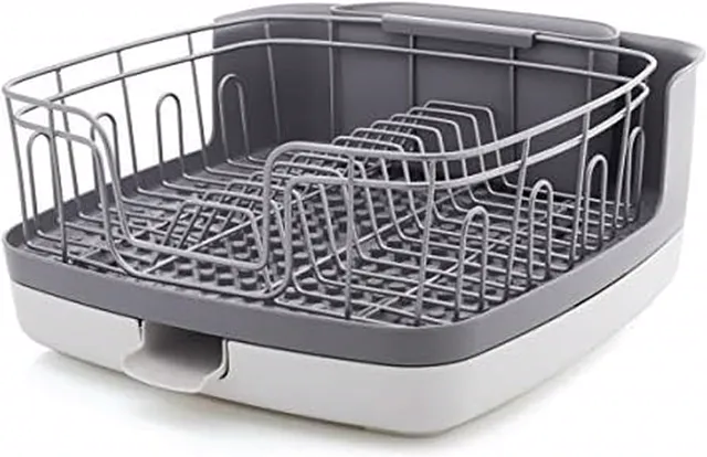 Copco Reo 5246282 Compact Dish Rack, 5 Piece, Satin Gray