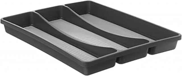 Copco Basics 3 Compartment Organizer, Charcoal Gray/Light Gray